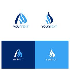 flame logo design vector fire icon template for business