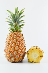 Pineapples isolated on a white background.