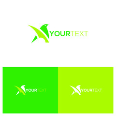 fly bird logo design icon vector template