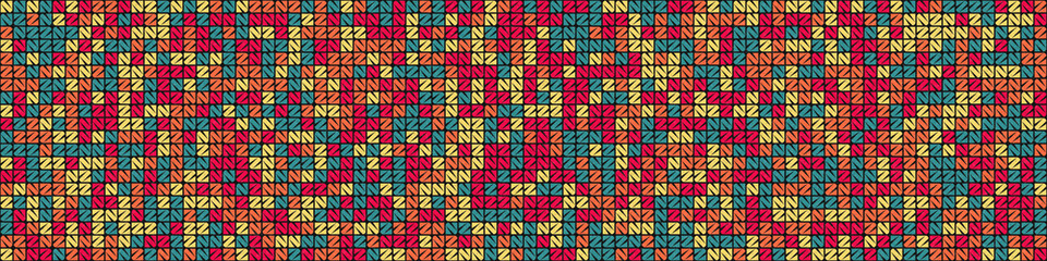 Abstract Geometric Pattern generative computational art illustration