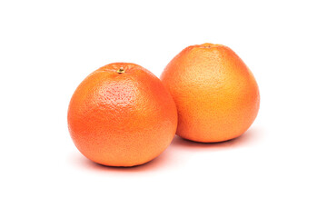 Grapefruit on a white background