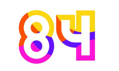84 Colorful Fun Modern Flat Number