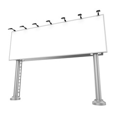 Obraz premium Blank Street Billboard Isolated