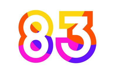 83 Colorful Fun Modern Flat Number