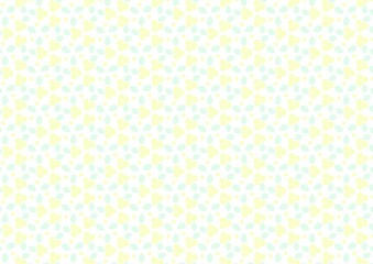 手描きのイエロー小花柄背景パターン