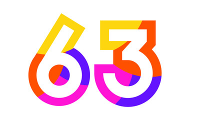 63 Colorful Fun Modern Flat Number