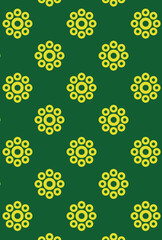 平安有職文様_八曜星（はちようぼし）_壁紙・カラー