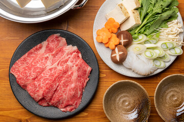 牛肉のしゃぶしゃぶ鍋