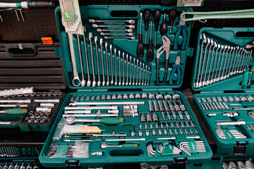 instrumental box for auto mechanics. repair of cars and agricultural machinery.