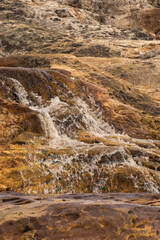 Small waterfall in an almost dried out river during the dry seaon close to Botumirim in Minas Gerais, Brazil,