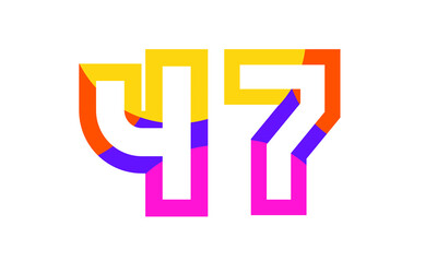 47 Colorful Fun Modern Flat Number