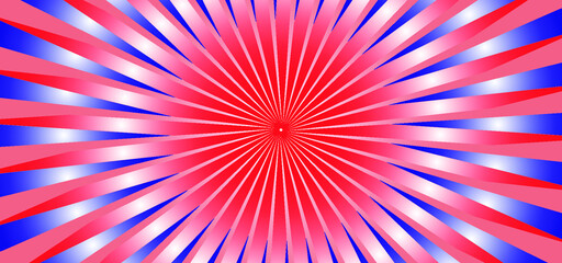 red strips  vintage sunburst background