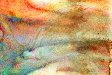 Obraz premium abstract drawing. colorful watercolor painting.