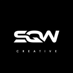 SQW Letter Initial Logo Design Template Vector Illustration