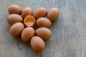 Fresh chicken eggs, high quality protein.