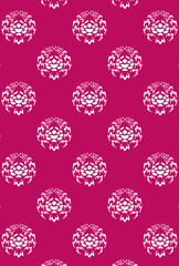 平安有職文様_抱牡丹丸（だきぼたんのまる）_壁紙・カラー