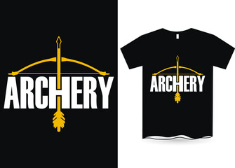 Funny Bow Archery Design T-Shirt Designs