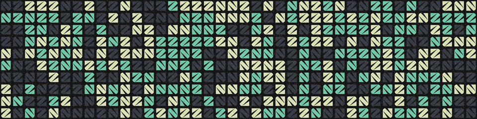 Abstract Geometric Pattern generative computational art illustration