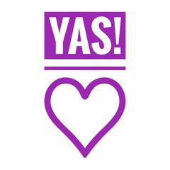 ''Yas'' Lettering
