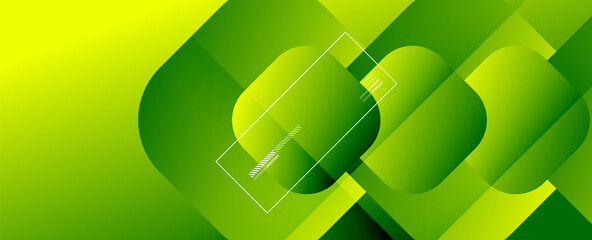 Square shapes composition geometric abstract background. 3D shadow effects and fluid gradients. Modern overlapping forms