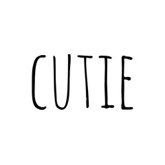 ''Cutie'' Lettering