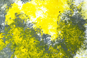 abstract trendy yellow and grey paint background for design