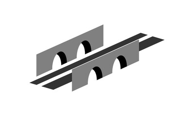 bridge way logo vector
