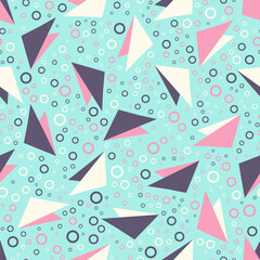 Seamless abstract pattern. Beautiful texture for textile or paper print. Vector illustration. Cute colorful background.