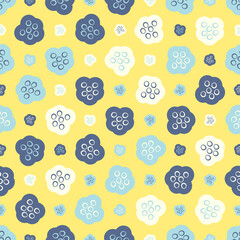 Seamless abstract pattern. Beautiful texture for textile or paper print. Vector illustration. Cute colorful background.