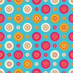 Seamless abstract pattern. Beautiful texture for textile or paper print. Vector illustration. Cute colorful background.