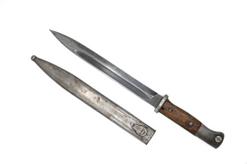 Accessory bayonet knife to mount on the WWII rifle