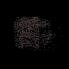 Rose pink stars Sprocket shiny confetti little