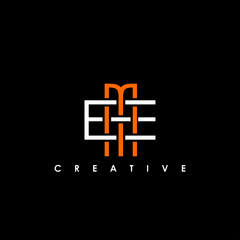 EM, ME Letter Initial Logo Design Template Vector Illustration