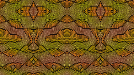 Colored African fabric – Seamless pattern