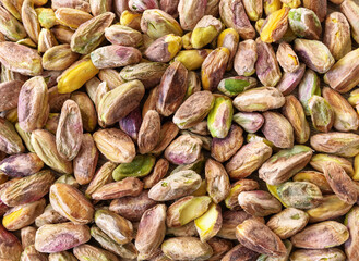 Pistachio kernels as a background