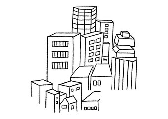 建物がある風景06