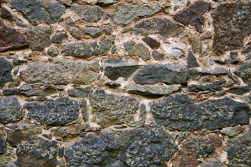 background, texture - ancient masonry at the wall of the castle