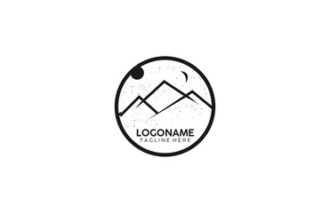Logo Mountain in circle