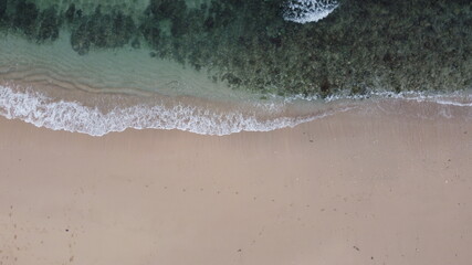 small waves on the beach