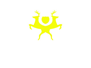  Horned Deer Silhouette
