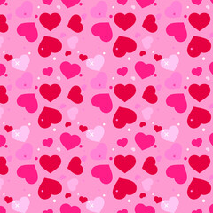 Flat design heart pattern collection Free Vector