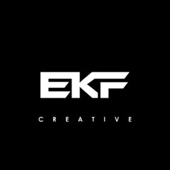 EKF Letter Initial Logo Design Template Vector Illustration