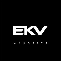 EKV Letter Initial Logo Design Template Vector Illustration