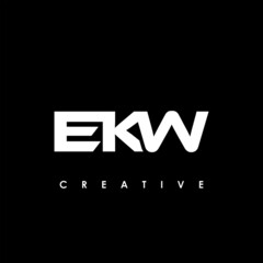 EKW Letter Initial Logo Design Template Vector Illustration