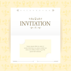 Highly utilized pattern invitation design 