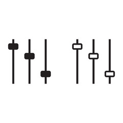 Filter control vector icon