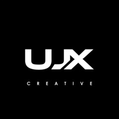 UJX Letter Initial Logo Design Template Vector Illustration