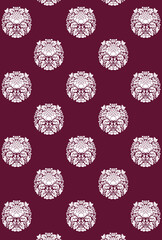 平安有職文様_瑞草に蝶丸（ずいそうにちょうのまる）_壁紙・カラー