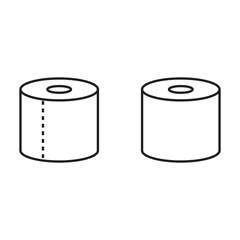 Toilet paper roll icon