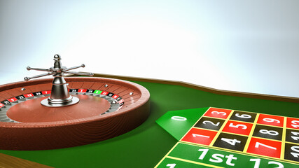 three-dimensional model of a table with a tape measure. 3d render illustration